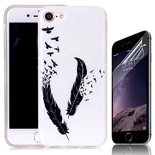 Coque iPhone 7, Sunroyal® TPU Silicone Coque po...