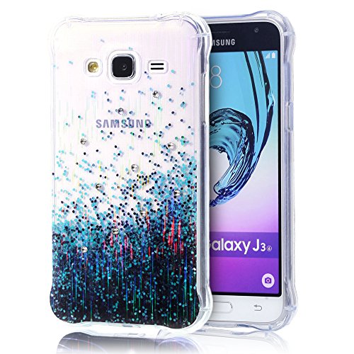 Galaxy J3 2016 Coque, Sunroyal® [Liquid Crystal...