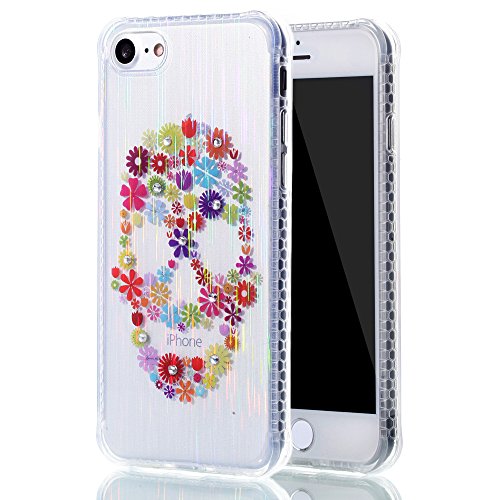 Coque iPhone 7, Sunroyal® [Liquid Crystal] [Ant...