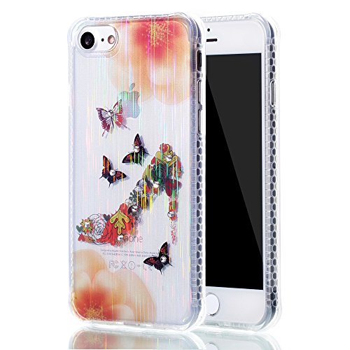Coque iPhone 7, Sunroyal® [Liquid Crystal] [Ant...