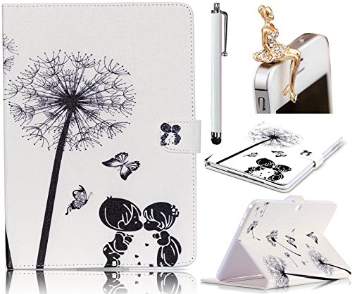 Etui Galaxy Tab 4 10.1 T530, Sunroyal® Coque Housse Slim-Fit Flip Portefeuille Tablet Case Cover PU Cuir Motif Pissenlit Enfant de Protection avec Support pour Tablette Samsung Galaxy Tab 4 10.1 (10.1 pouces) SM-T530 SM-T535 0190875037499 Sunroyal