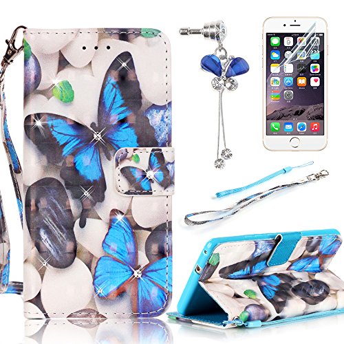 Coque pour LG K7, Sunroyal® 3D Bling Portefeuil...