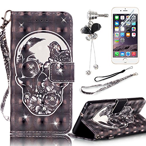 Coque pour LG K7, Sunroyal® 3D Bling Portefeuil...