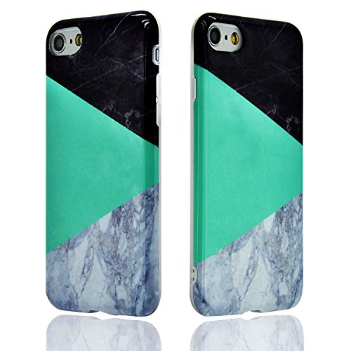 Coque iPhone 7 Souple Motif Marbre Grain, Sunro...