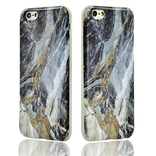 Coque iPhone 7 Souple Motif Marbre Grain, Sunro...