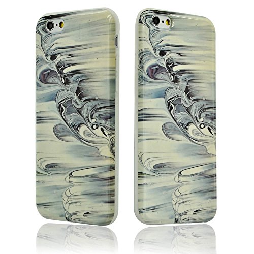 Coque iPhone 7 Souple Motif Marbre Grain, Sunro...