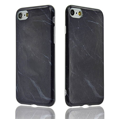 Sunroyal Coque iPhone 7 Souple Motif Marbre Grain, Sunroyal® Etui Housse en TPU Silicone Soft Case Arrière avec Marble Effect Naturel Back Cover Ultra Slim Shell de Protection Anti-Choc Bumper pour Apple iPhone 7 4.7" 2016 (Marbre 32) code EAN 0190875104474 