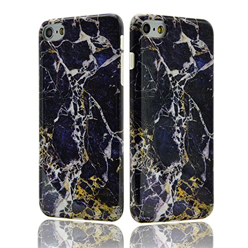 Sunroyal Coque iPhone SE iPhone 5 5S Souple Motif Marbre Grain Sunroyal® Etui Housse en TPU Silicone Soft Case Arrière avec Marble Effect Naturel Back Cover Ultra Slim Shell de Protection Anti-Choc Bumper pour Apple iPhone SE/5/5s (Marbre 22) code EAN 0190875104801 