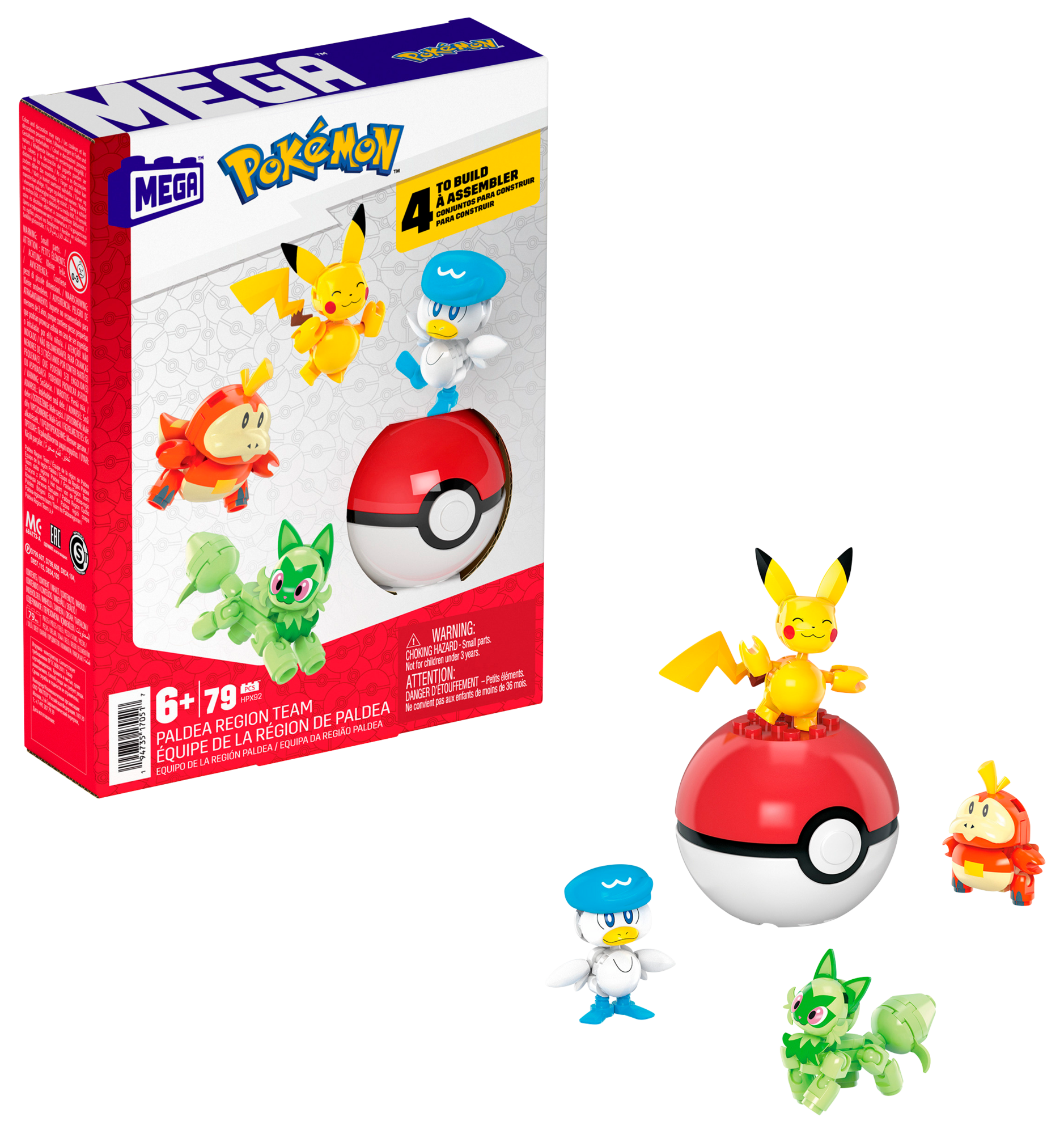 Poké ball avec Pokémon à construire