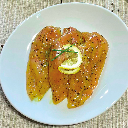  FILET DE POULET MARINÉ THYM/CITRON code EAN 0201025000000 