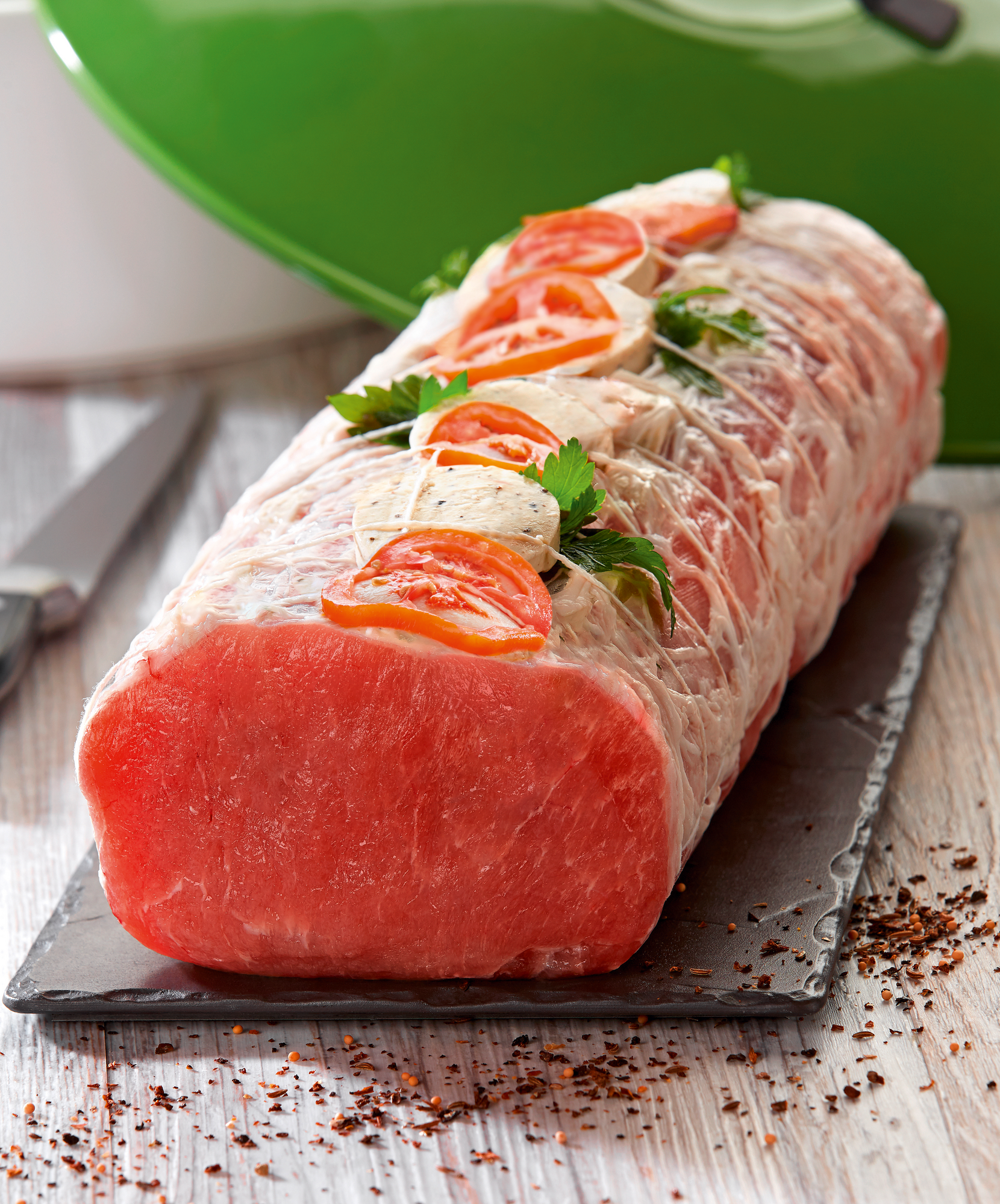 Rôti de porc beurre à l'ail