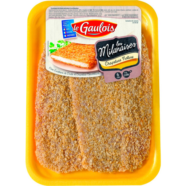  2 Escalopes De Dinde À La Milanaise Le Gaulois code EAN 0217827000000 