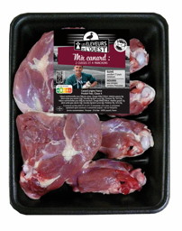 LES ÉLEVEURS DE L’OUEST PLATEAU COMPOSÉ : 2 CUISSES + 4 MANCHONS DE CANARD code EAN 0268066 