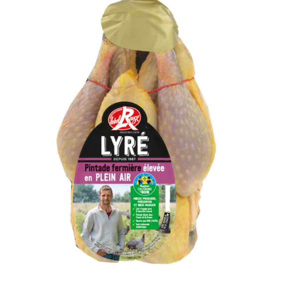  Pintade Fermière De Lyré Label Rouge Filière Auchan "Cultivons Le Bon" code EAN 0284147000000 