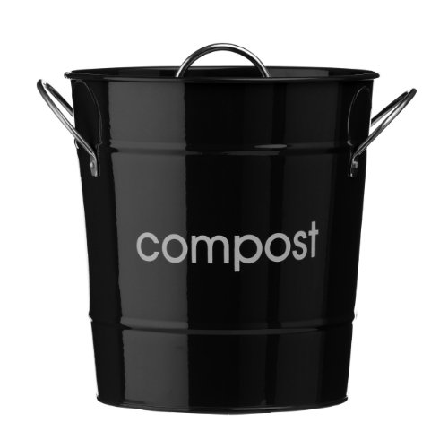 0510014 bac à compost en acier galvanisé noir