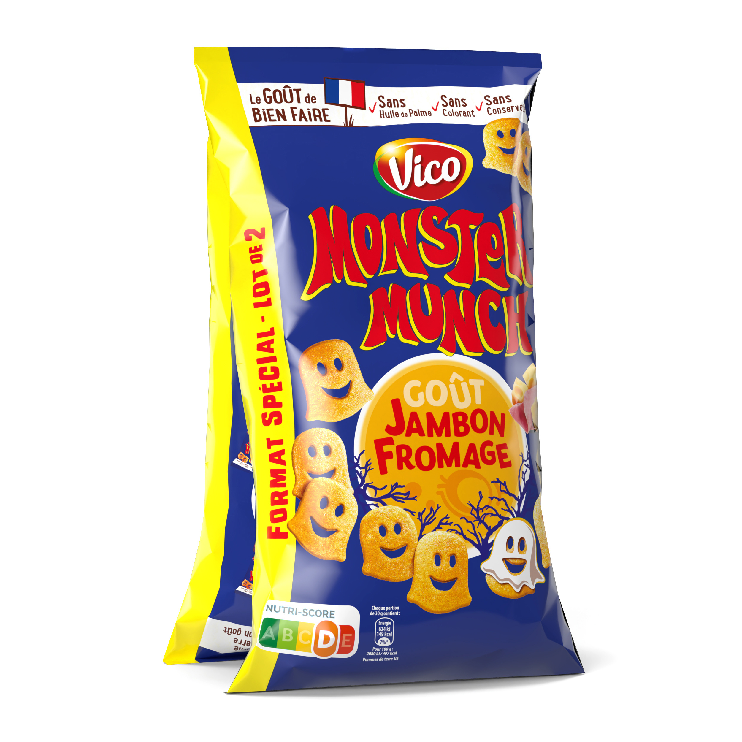 MONSTER MUNCH JAMBON FROMAGE BISCUITS APÉRITIF code EAN 03336971807070 