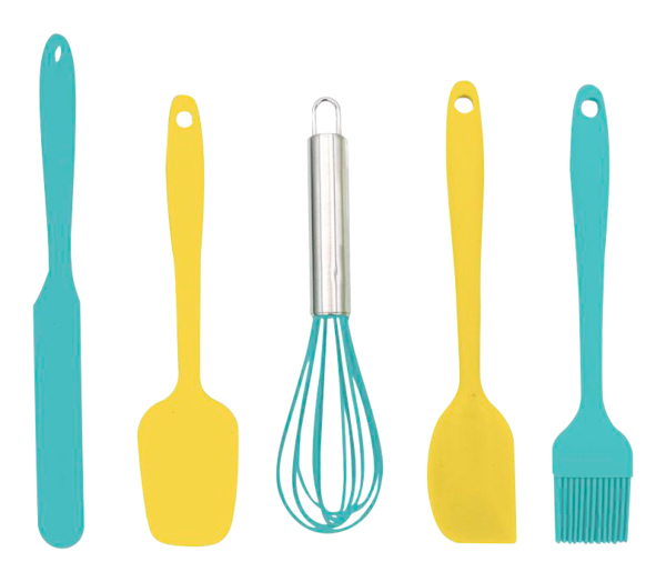 SET DE 5 MINIS USTENSILES À PÂTISSERIE 
