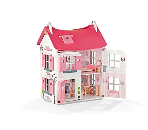 - j05725 - jouets en bois - maison de poupee 