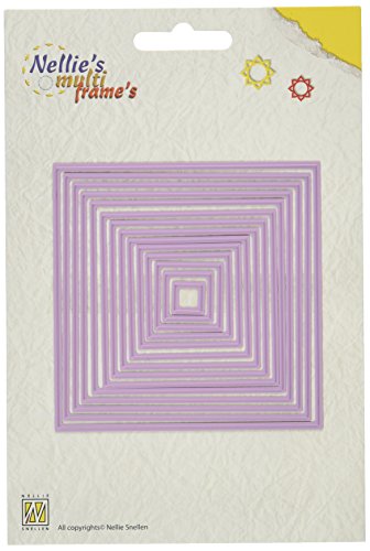 Ecstasy Crafts Choix Multi Frame Dies-Straight Square 14 pièces Nellie 0499990495567 (0499990495567)