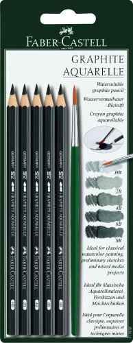 117897 crayon graphite aquarelle 5 teintes avec...