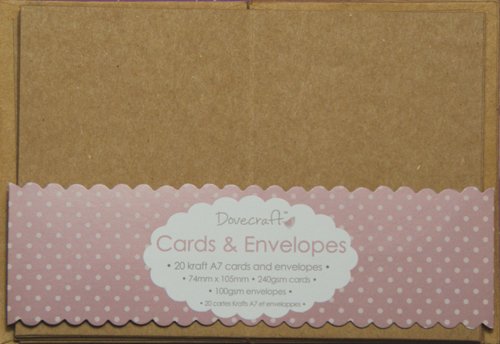 Trimcraft Colombe craft mini cartes avec enveloppes 2.9-inch x 4.1 cm kraft, acrylique, multicolore, 3 pièces 0499993374937 (0499993374937)