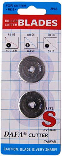 Lames de rechange pour cutter rotatif argenté 2...