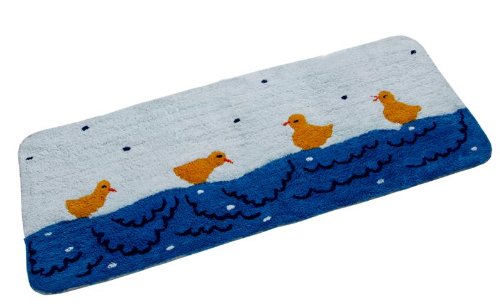 1 tapis de bain éponge antiderapant (50 x 125cm...