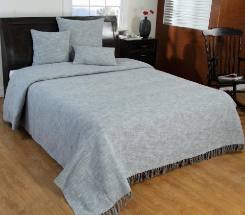 Nirvana jeté de lit ou de canapé avec frange no...