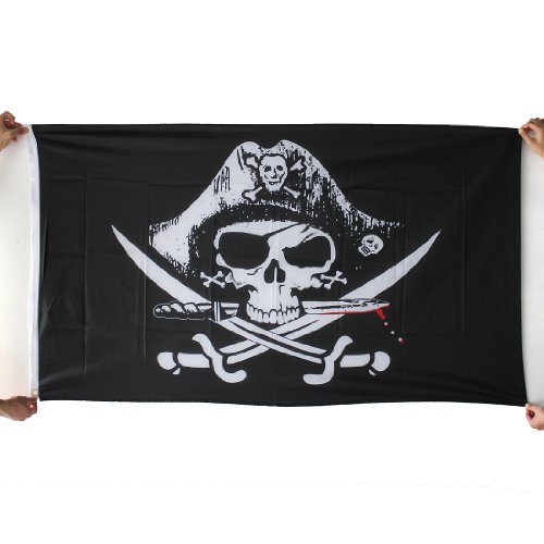 Drapeaux de pirate Caraibes Crane tete skull sq...