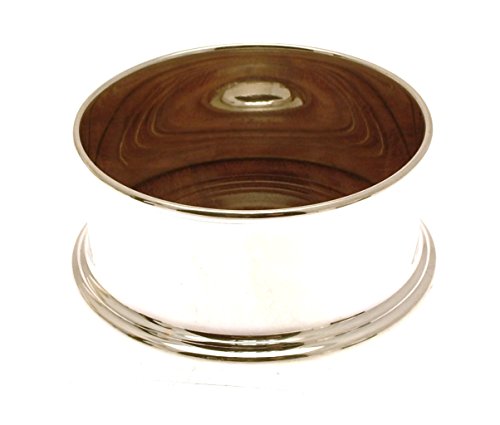Silver Orchid Dessous de bouteille de vin plaqué argent base en bois 0513349112315 (0513349112315)