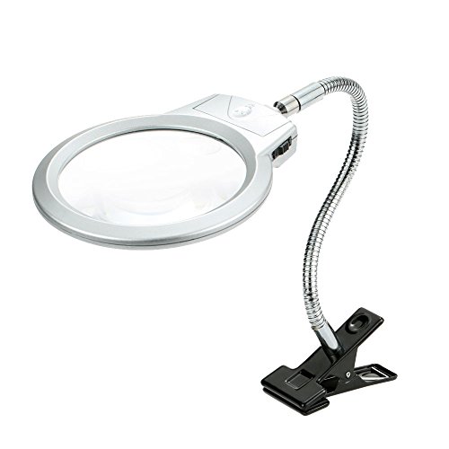 2.5x 107mm 5x 24mm led illuminant magnifier tuy...