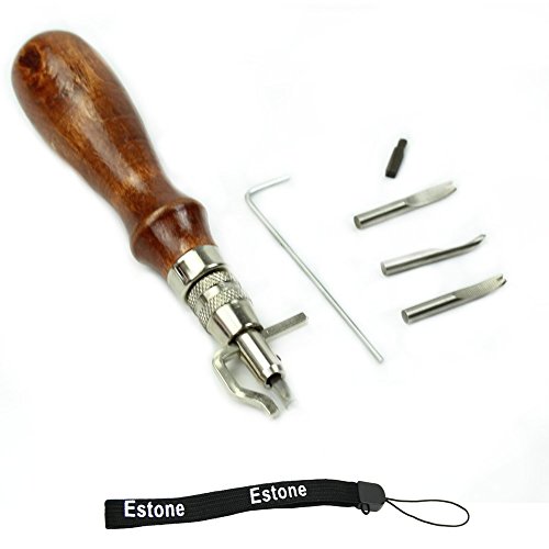 Pro leathercraft outil 5 en 1 ajustable pour la...