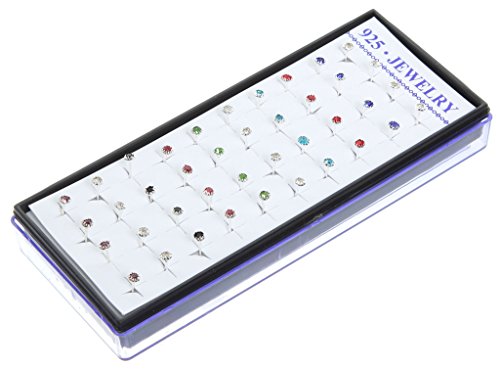 - 20paires boucle d'oreilles clous- pois coloré...