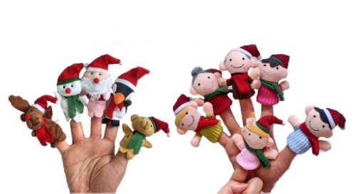 - 11pcs marionnettes à doigts/ main - noël anim...