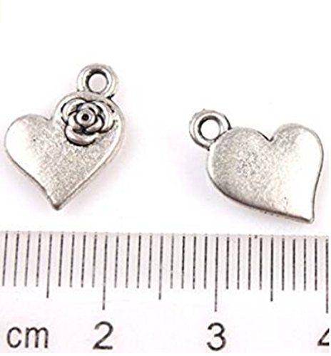 HOUSWEETY 50 Pendentifs / Breloques Charms Coue...
