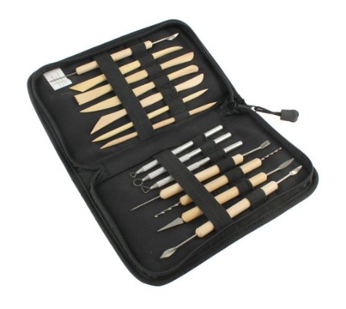 14 pièces Kit d'outils de sculpture et de poter...