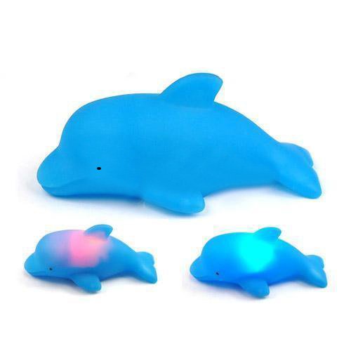 Jouet de Bain LED Dolphin Bleu Lampe Lumière Br...
