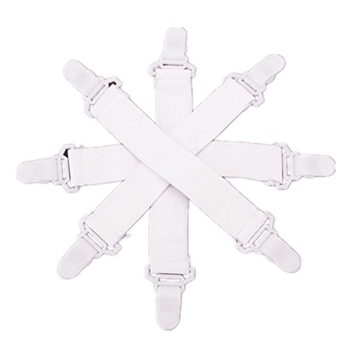 KINGSO 4 PCS Clip Pince Matelas Couverture Flex...