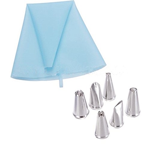 KINGSO 6 Pcs Douille Inox + Poche Pâtisserie A ...