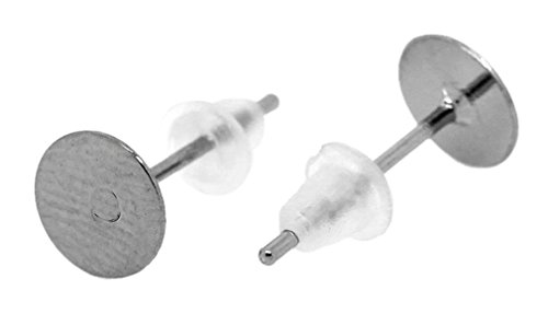 Souarts Couleur gunmetal clous plateaux de boucles d'oreilles lot de 200pcs code EAN 0600316375399 