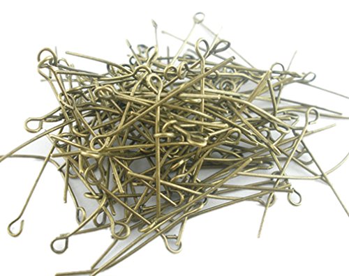 Souarts Couleur bronze tiges clous a oeil 30x0.7mm lot de 500pcs code EAN 0600316376549 