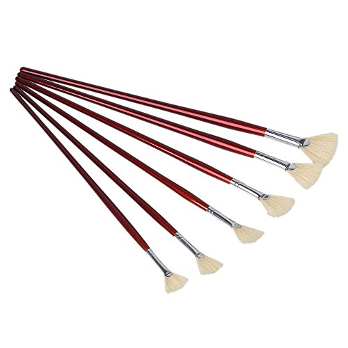 En bois avec poignée rouge huile watercolo pein...