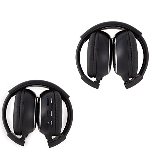 eincar?? 2 Lot de 2 canaux pliable universel arrière Divertissement Système Casque infrarouge IR sans fil Lecteur DVD Tête Téléphones pour une écoute Audio Vidéo TV en voiture 0600380014309 Pupug eincar?? 2 Lot de 2 canaux pliable universel arrière Divertissement Système Casque infrarouge IR sans fil Lecteur DVD Tête Téléphones pour une écoute Audio Vidéo TV en voiture 0600380014309 Pupug