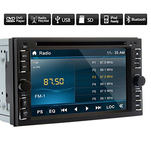 EinCar Stereo 2015 mš¢s nuevo doble 2Din Jefe Unidad voiture universel Dvd Bluetooth Auto Double 2 DIN Radio EstšŠreo audio vidšŠo multimšŠdia con reproductor de 6,2 "TV Logo pulgadas d'šŠcran tš¢ctil analš®gica Jefe Unidad de BT BT Auto del coche BT code EAN 0600380021307 