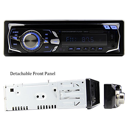 EinCar Dans Dash One Din Car Stereo Headunit LCD intšŠgršŠ DVD VCD CD MP3 SD / MMC / USB Lecteur FM1 / FM2 / FM3 Turner Radio RDS automatique MšŠmoire Panneau avant amovible EQ code EAN 0600380482047 