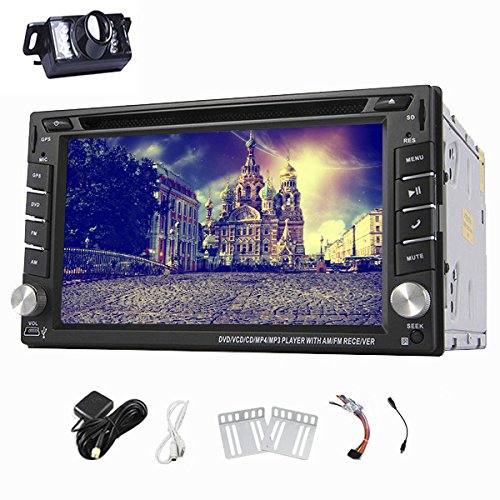 Pupug New Car universel DVD Auto Radio Double 2 din Navigation GPS En dash PC de voiture UnitšŠ stšŠršŠo Head vidšŠo Car Radio Audio + gratuit Carte + carte gratuite + CamšŠra libre code EAN 0600380635634 