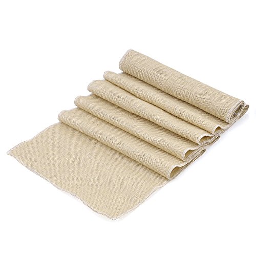 XKS® Chemin de Table Jute Nappes Décoration Noë...