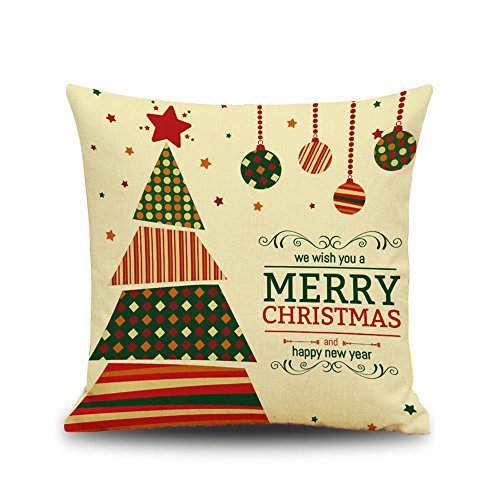 Noël couverture de coussin décoratif canapé tai...