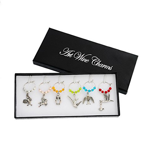 Souarts Mixte marque verre à pied forme animal 6pcs 1boite code EAN 0600977639779 