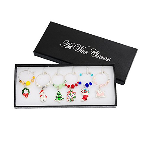Mixte marque verre à pied noël cadeau 6pcs 1boite